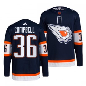 Edmonton Oilers Jack Campbell 36 Adidas 2022-23 Reverse Retro 2.0 Navy Trikot Authentic - Herren
